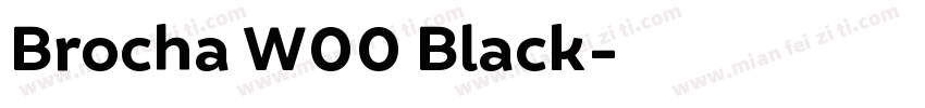 Brocha W00 Black字体转换